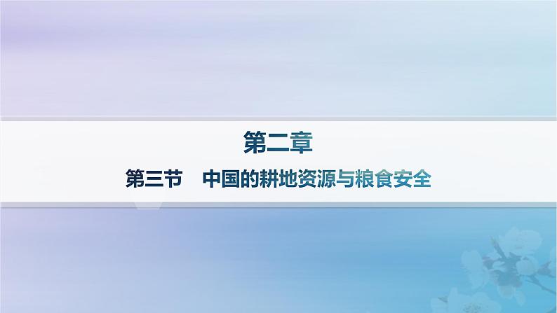 新教材2023_2024学年高中地理第2章资源安全与国家安全第3节中国的耕地资源与粮食安全分层作业课件新人教版选择性必修3第1页