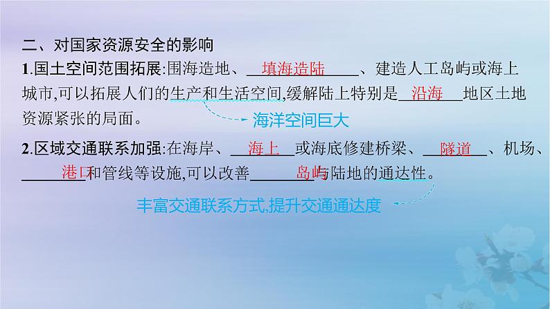 新教材2023_2024学年高中地理第2章资源安全与国家安全第4节海洋空间资源开发与国家安全课件新人教版选择性必修308