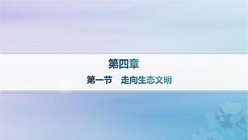 新教材2023_2024学年高中地理第4章保障国家安全的资源环境战略与行动第1节走向生态文明课件新人教版选择性必修301