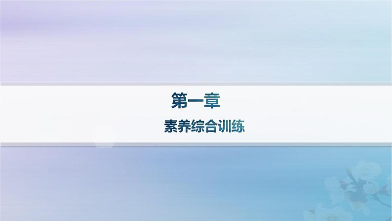 新教材2023_2024学年高中地理第1章自然环境与人类社会素养综合训练课件新人教版选择性必修3第1页