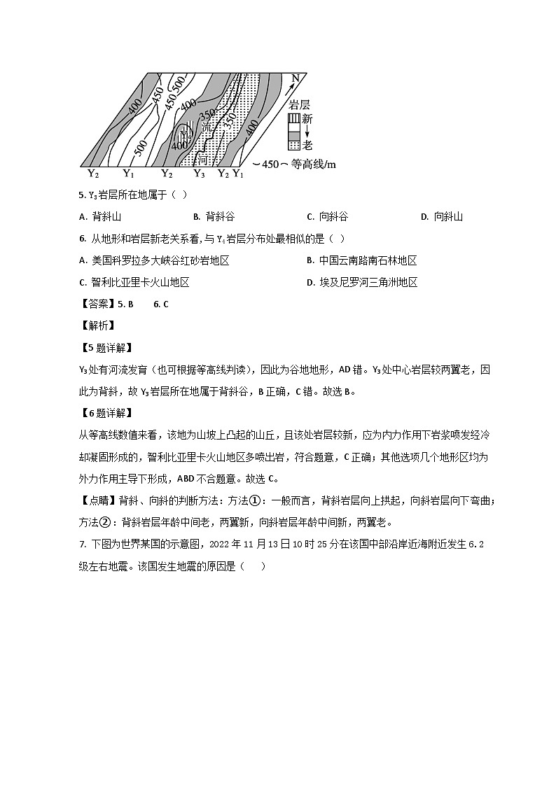 山东省鄄城县第一中学2024届高二上学期10月月考地理试题（Word版附解析）第3页