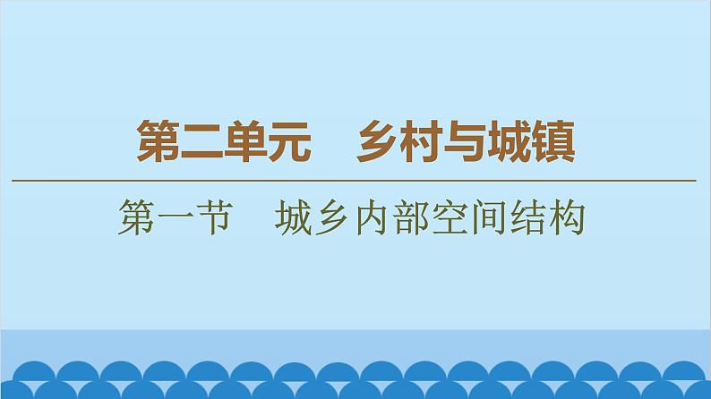 高中地理鲁教版（2019）必修二 2.1城乡内部空间结构课件01