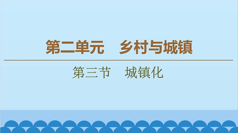 高中地理鲁教版（2019）必修二 2.3城镇化课件01