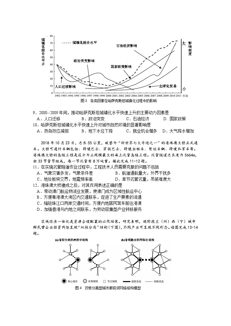广东省汕头市金山中学、广州六中、佛山一中、中山一中2024届高三地理上学期四校期中联考试题（Word版附解析）第3页