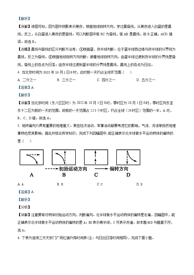 2024喀什地区巴楚县高二上学期10月期中地理试题含解析02