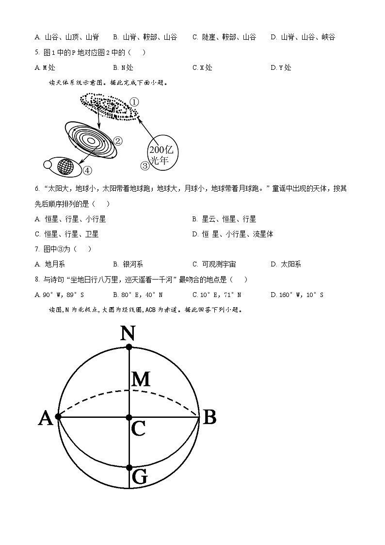 2023回族自治区中宁县一中高二上学期10月月考地理试题含解析02