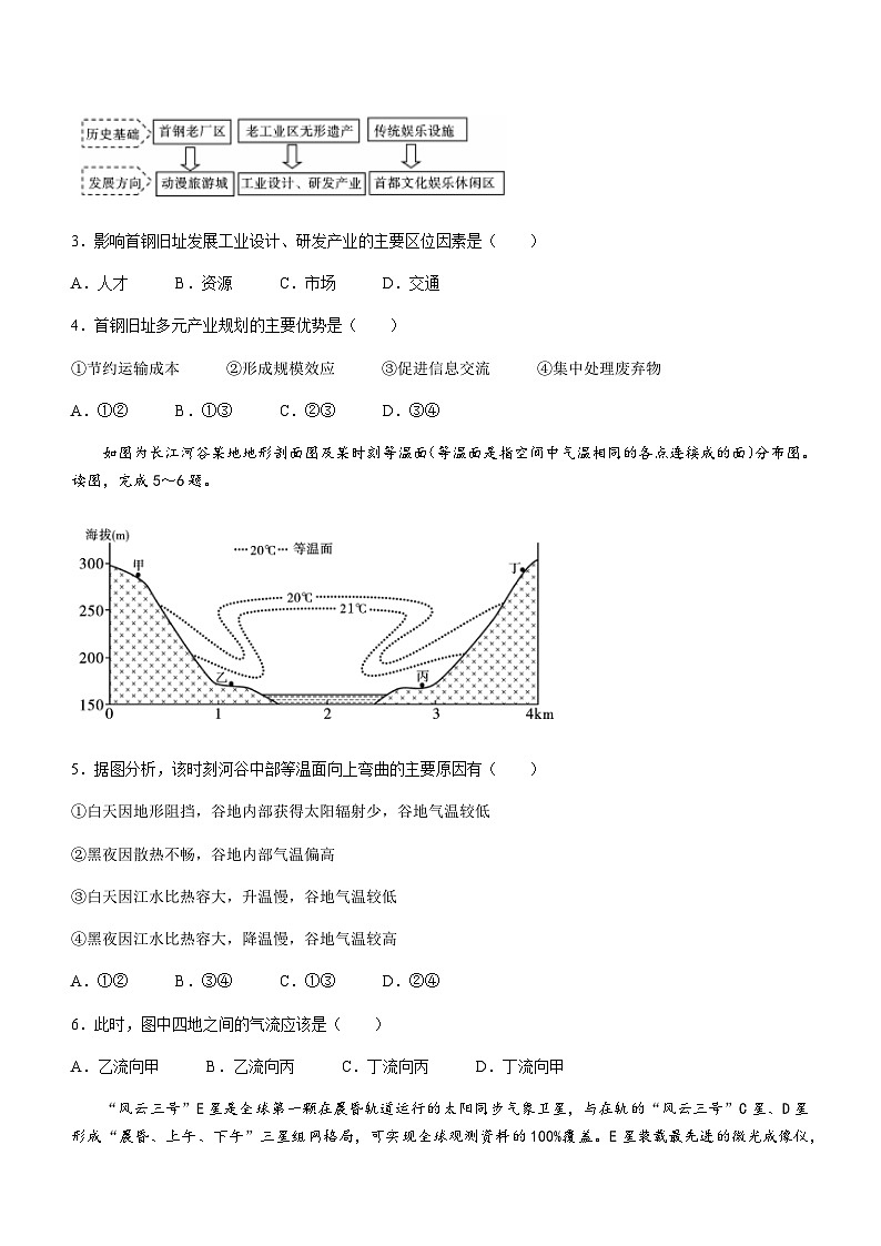 云南省曲靖市2023-2024学年高三上学期11月高考适应性月考卷（二）地理试题（含答案）02