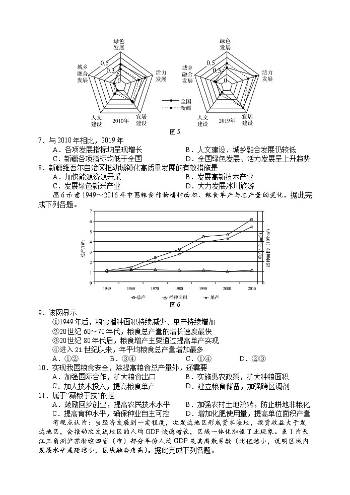 2024日照高三上学期期中校际联合考试地理含答案03
