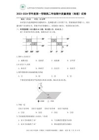 2024天津市实验中学滨海学校高二上学期期中质量调查试题地理PDF版含解析