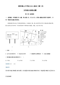 2023-2024学年四川省绵阳南山中学高三上学期综合演练（三）文综地理试题含答案