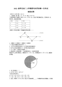 内蒙古自治区优质高中联考2023-2024学年高二上学期11月期中地理试题