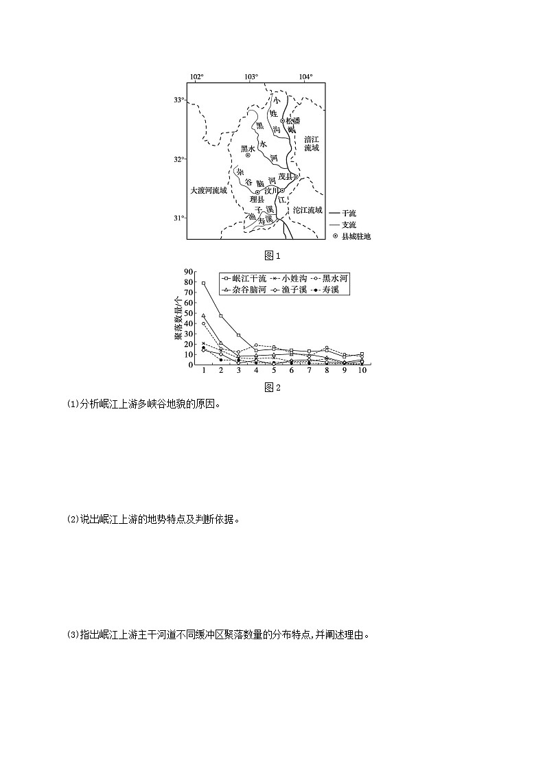 适用于新高考新教材2024版高考地理二轮复习非选择题题型专项练题型一（附解析）第3页
