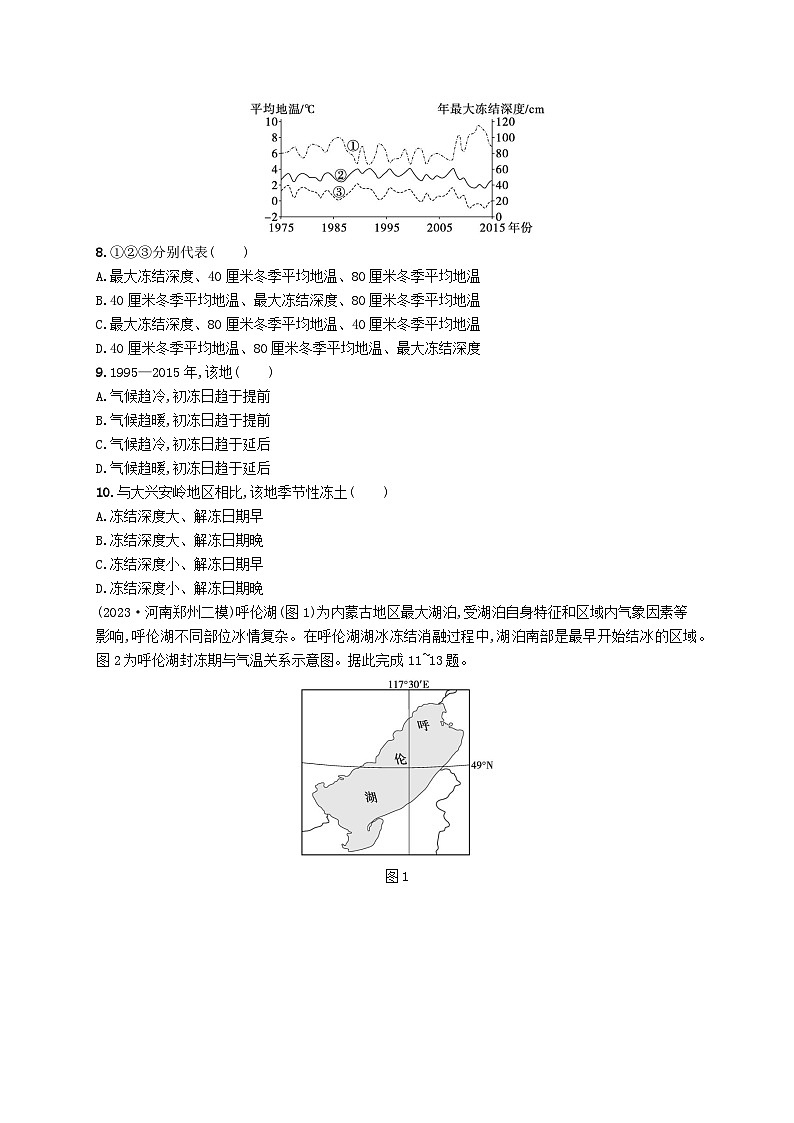 适用于新高考新教材2024版高考地理二轮复习选择题技法专项练技法一（附解析）第3页