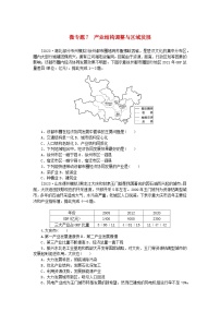 高中地理人教版 (2019)选择性必修2 区域发展第三章 城市、产业与区域发展第二节 地区产业结构变化同步测试题