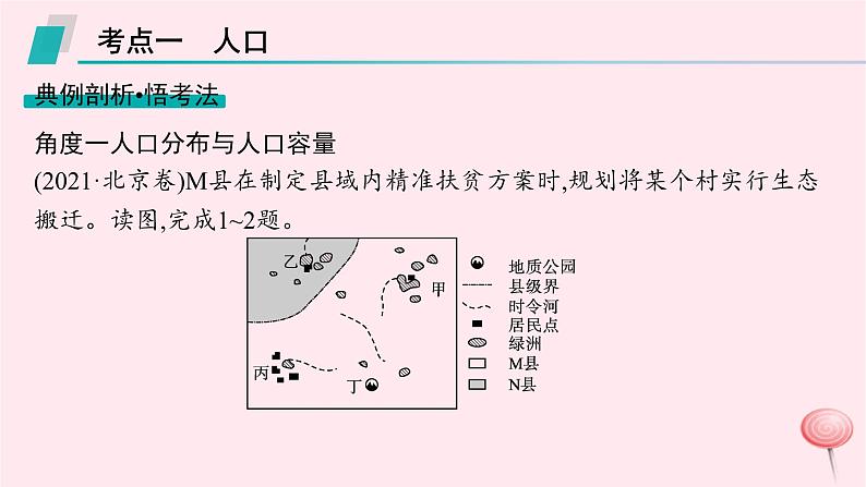 适用于新高考新教材2024版高考地理二轮复习第一编专题突破专题7人口与聚落课件06