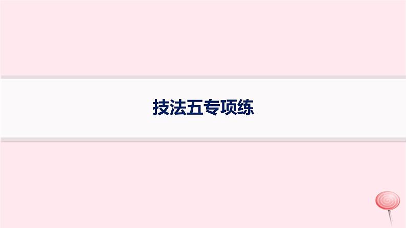 适用于新高考新教材2024版高考地理二轮复习选择题技法专项练技法五课件第1页