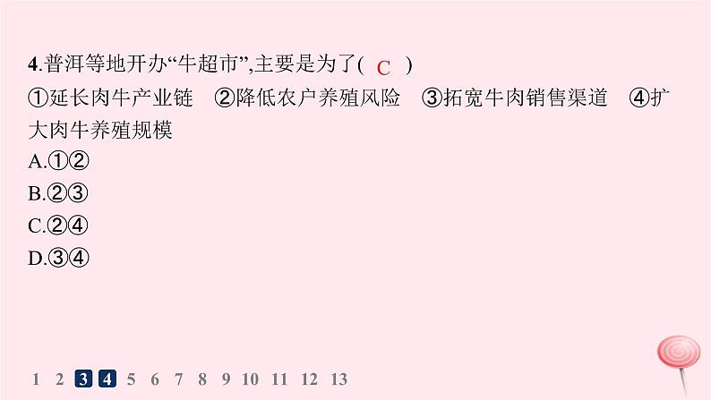 适用于新高考新教材2024版高考地理二轮复习专题突破练8产业区位与产业发展课件第6页