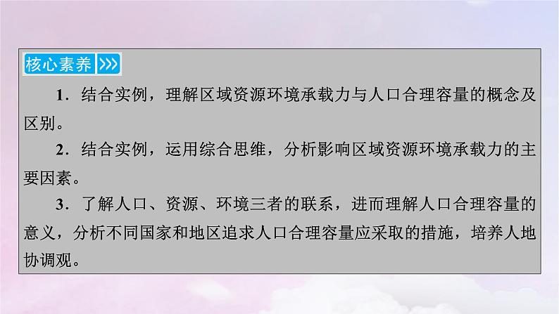 新教材适用2023_2024学年高中地理第1章人口第3节人口容量课件新人教版必修第二册第5页