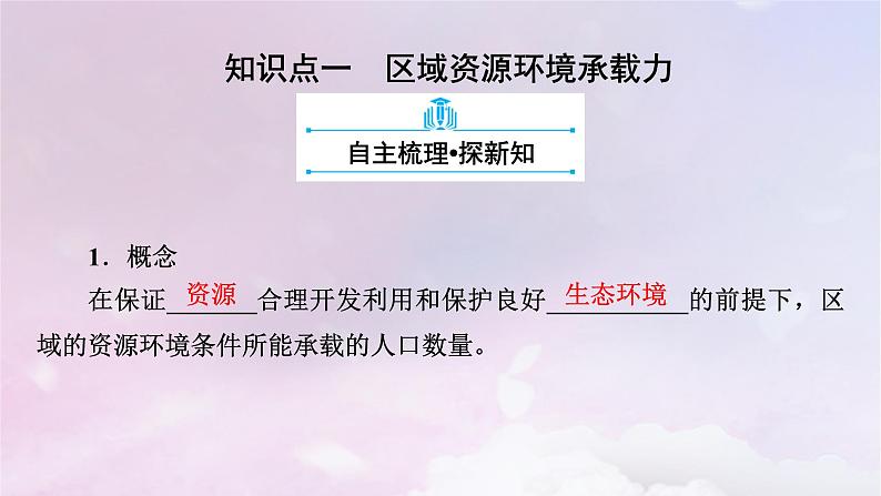 新教材适用2023_2024学年高中地理第1章人口第3节人口容量课件新人教版必修第二册第8页