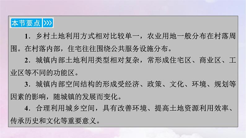 新教材适用2023_2024学年高中地理第2章乡村与城镇第1节乡村和城镇空间结构课件新人教版必修第二册第6页