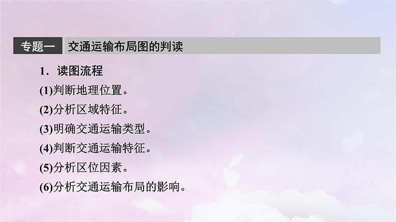 新教材适用2023_2024学年高中地理第4章交通运输布局与区域发展章末整合提升课件新人教版必修第二册06