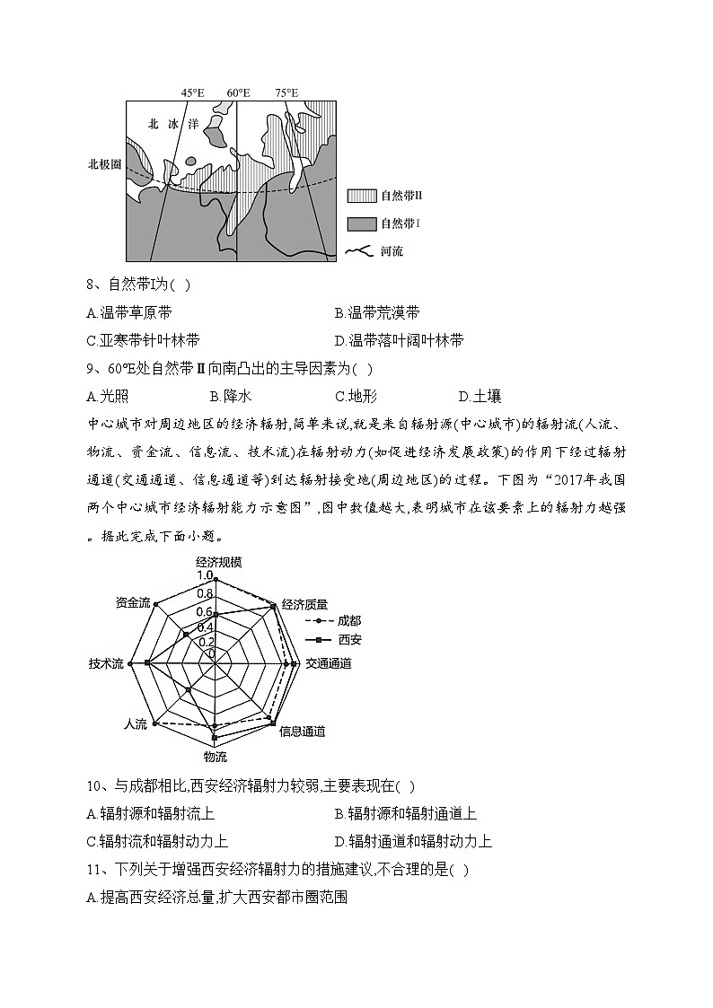 江苏省泰州中学2022-2023学年高二上学期期末地理试题(含答案)03