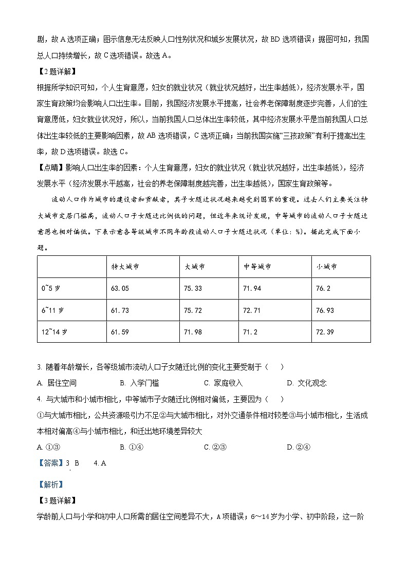 江苏省扬州市扬州中学2022-2023学年高一下学期5月月考地理试题（Word版附解析）02
