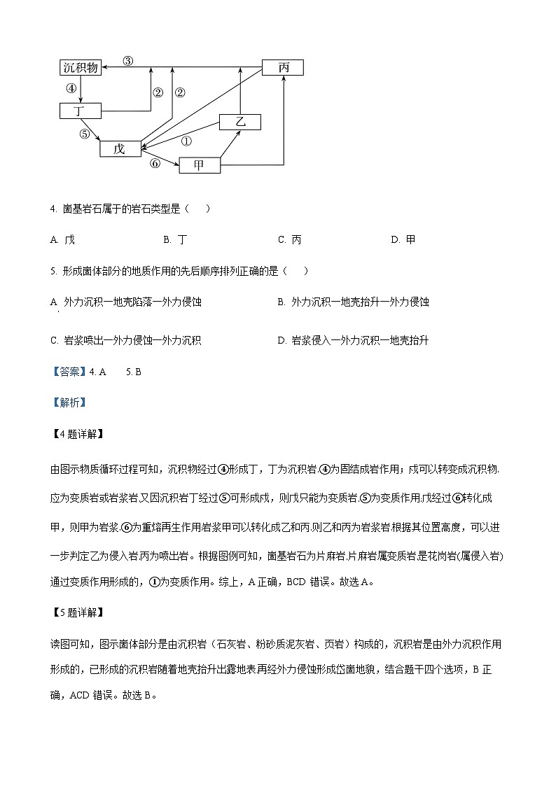 2023-2024学年四川省成都市石室中学第一中学高二上学期期中考试地理试题含解析03