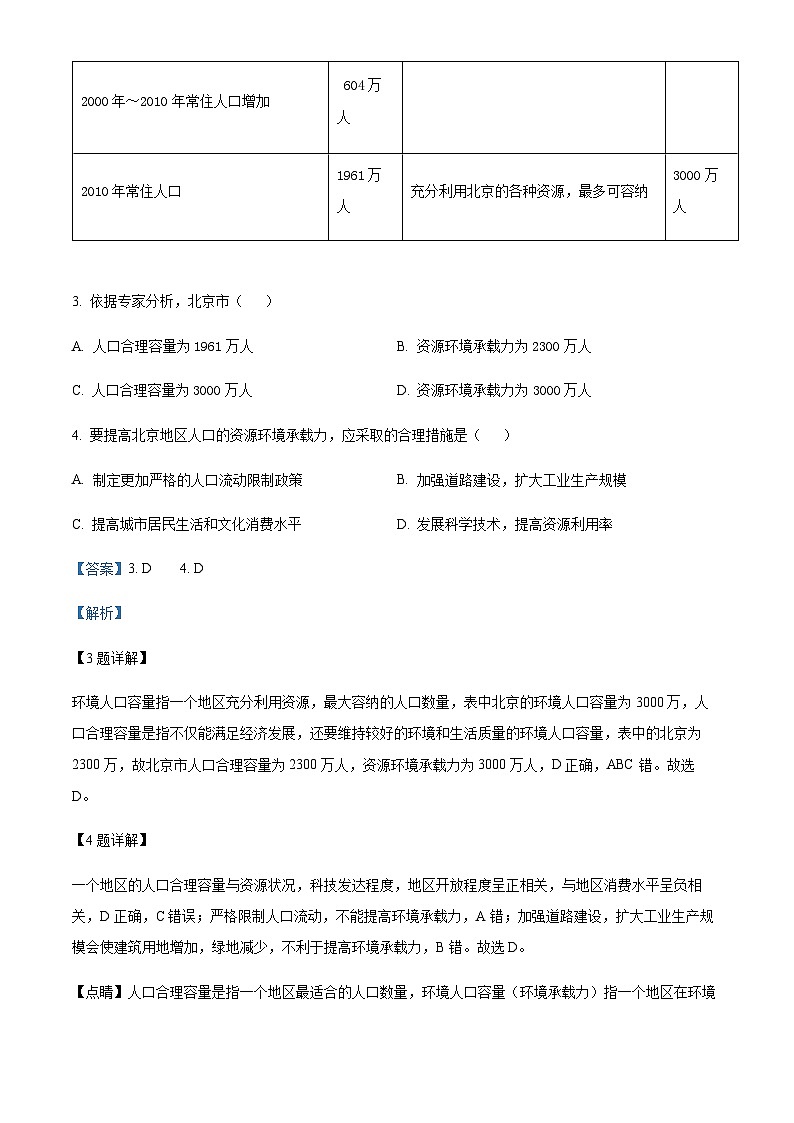 2022-2023学年江苏省南京市六校联合体高一下学期期中地理试题含解析03