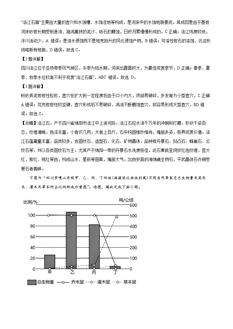 四川省成都市树德中学2023-2024学年高三上学期11月月考文综地理试题（Word版附解析）02