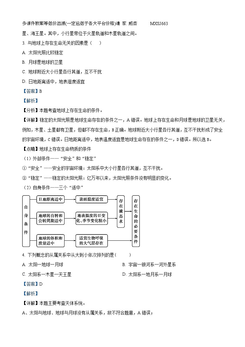 江苏省徐州市铜山区徐州华杰高级中学2023-2024学年高一上学期12月月考地理试题第2页