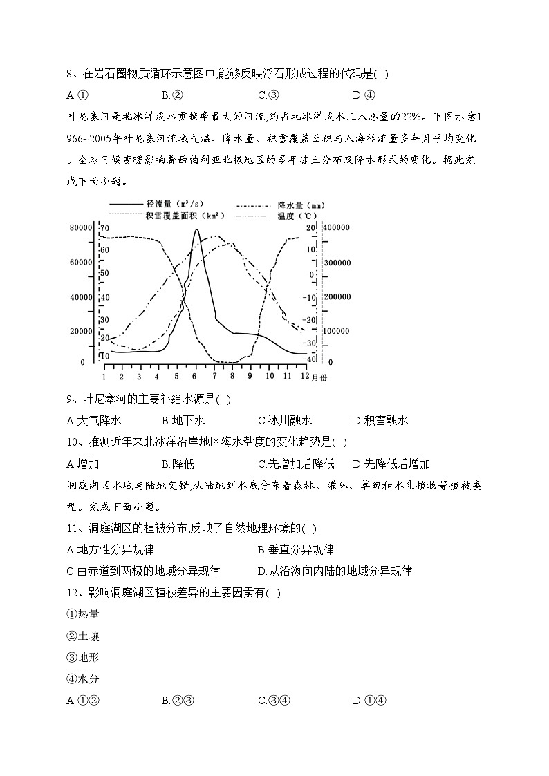 广东省茂名市电白区2022-2023学年高二上学期期末考试地理试卷(含答案)03
