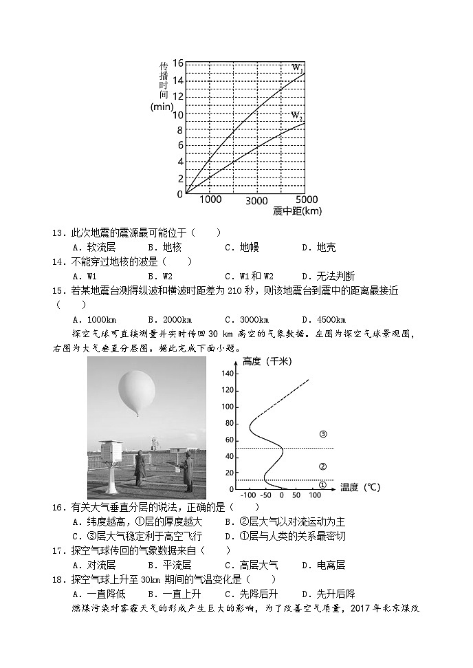 2024四川省阆中中学高一上学期12月月考试题地理含解析第3页