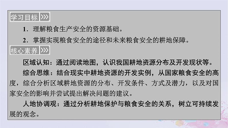 新教材适用2023_2024学年高中地理第2章资源安全与国家安全第3节中国的耕地资源与粮食安全课件新人教版选择性必修3第3页