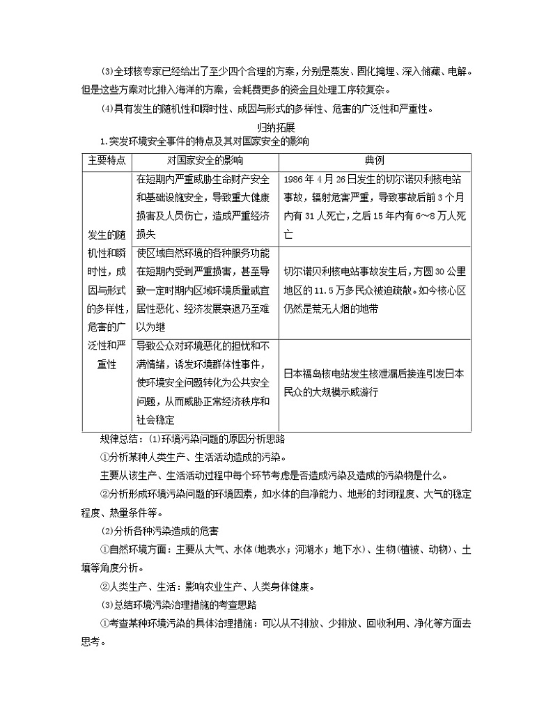 新教材适用2023_2024学年高中地理第3章环境安全与国家安全第2节环境污染与国家安全学案新人教版选择性必修3第3页