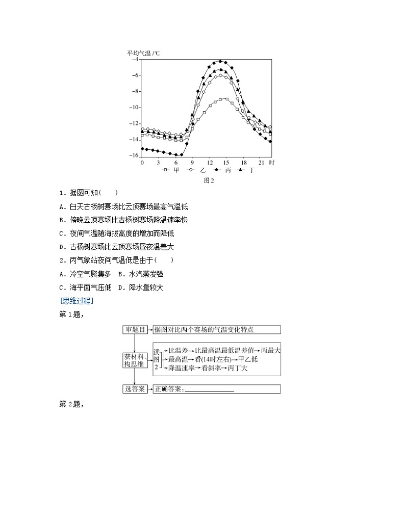 2024届高考地理二轮专题复习与测试第一部分专题二大气运动规律考点1大气热力作用（附解析）03
