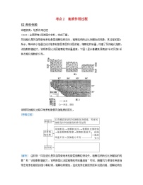 2024届高考地理二轮专题复习与测试第一部分专题四地质作用考点2地质作用过程（附解析）