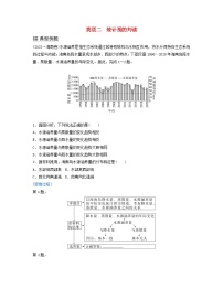 2024届高考地理二轮专题复习与测试第三部分专题一地理图表的判读类型二统计图的判读（附解析）