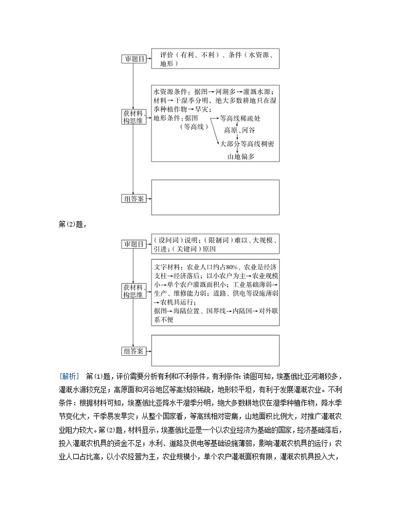 2024届高考地理二轮专题复习与测试第三部分专题三综合题规范答题题型二原因分析类（附解析）02