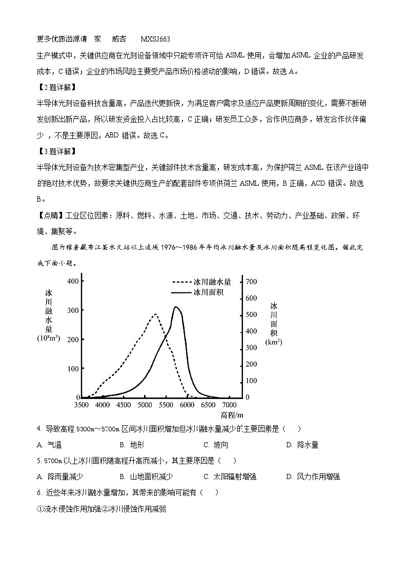 辽宁省大连市第八中学2022-2023学年高三上学期12月月考地理试题（解析版）第2页