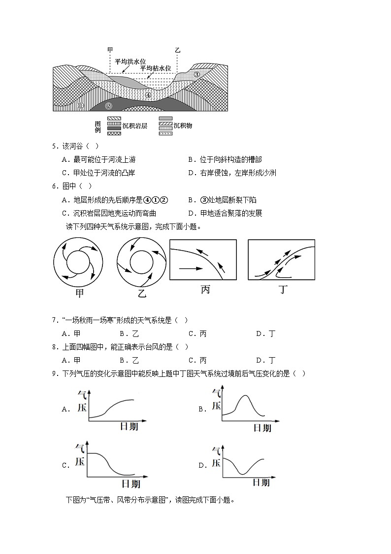 2023-2024学年江苏省响水县高二上册期中地理测试卷（选修）附答案02