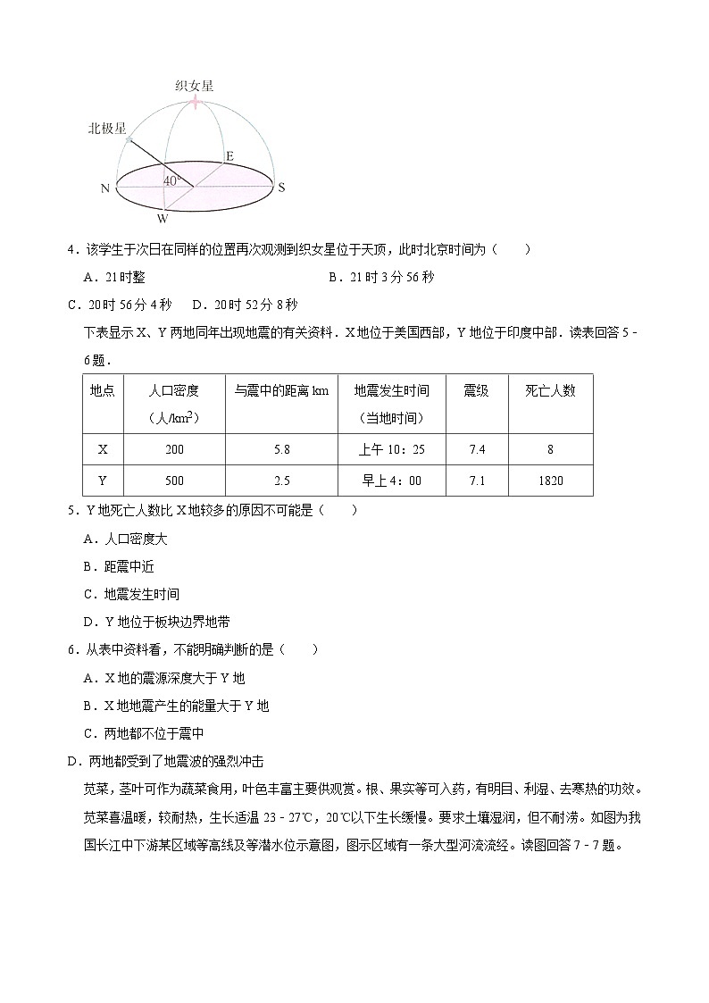 广东省汕头市潮阳区2023-2024学年高二上学期期末地理模拟试卷第2页