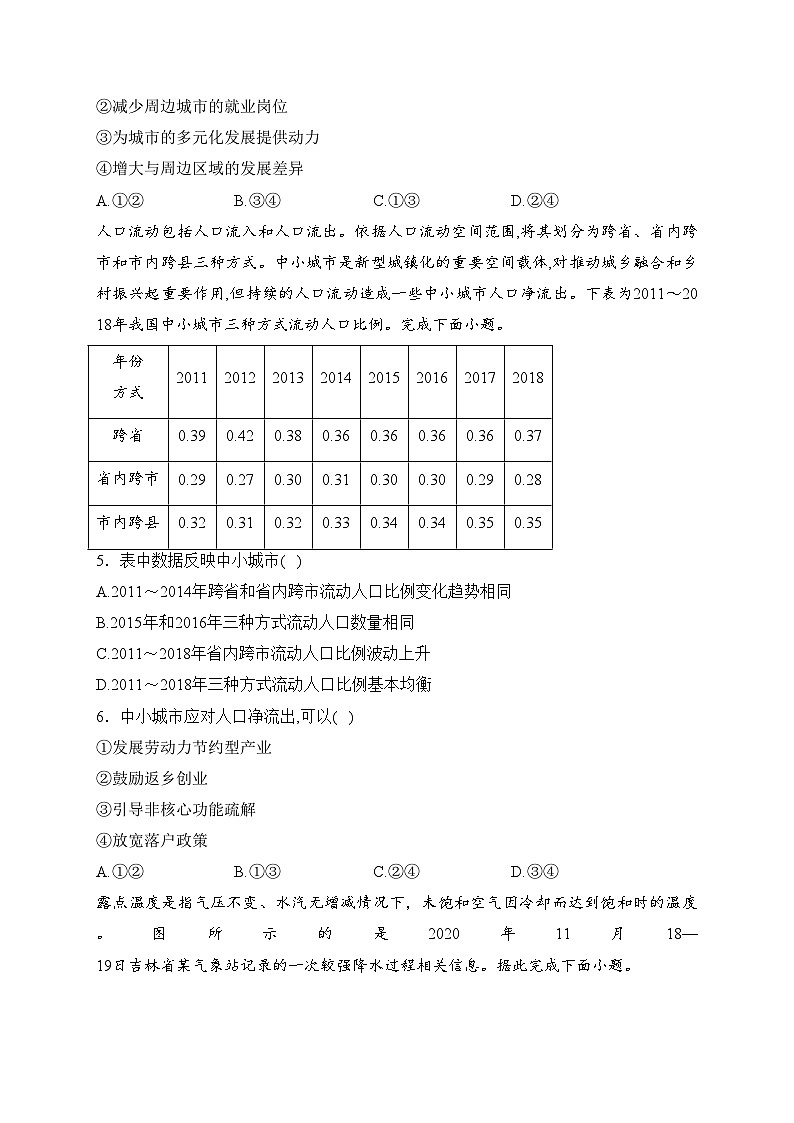 湖北省黄冈市黄梅县黄梅国际育才高级中学2023-2024学年高三上学期11月期中地理试题(含答案)第2页