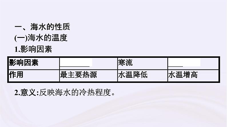 新教材适用2023_2024学年高中地理第4章地球上的水第2节海水的性质和运动课件湘教版必修第一册08