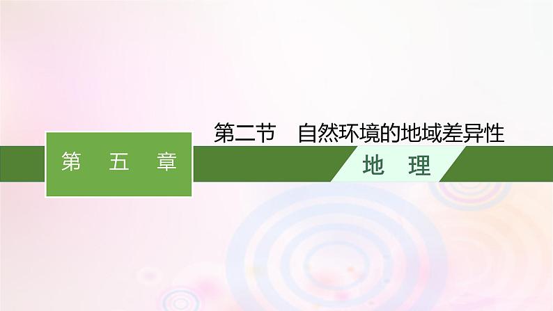 新教材适用2023_2024学年高中地理第5章自然环境的整体性与差异性第2节自然环境的地域差异性课件湘教版选择性必修101