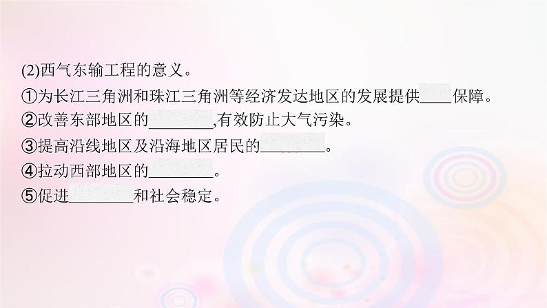 新教材适用2023_2024学年高中地理第三章区域合作第二节资源跨区域调配对区域发展的影响课件湘教版选择性必修208