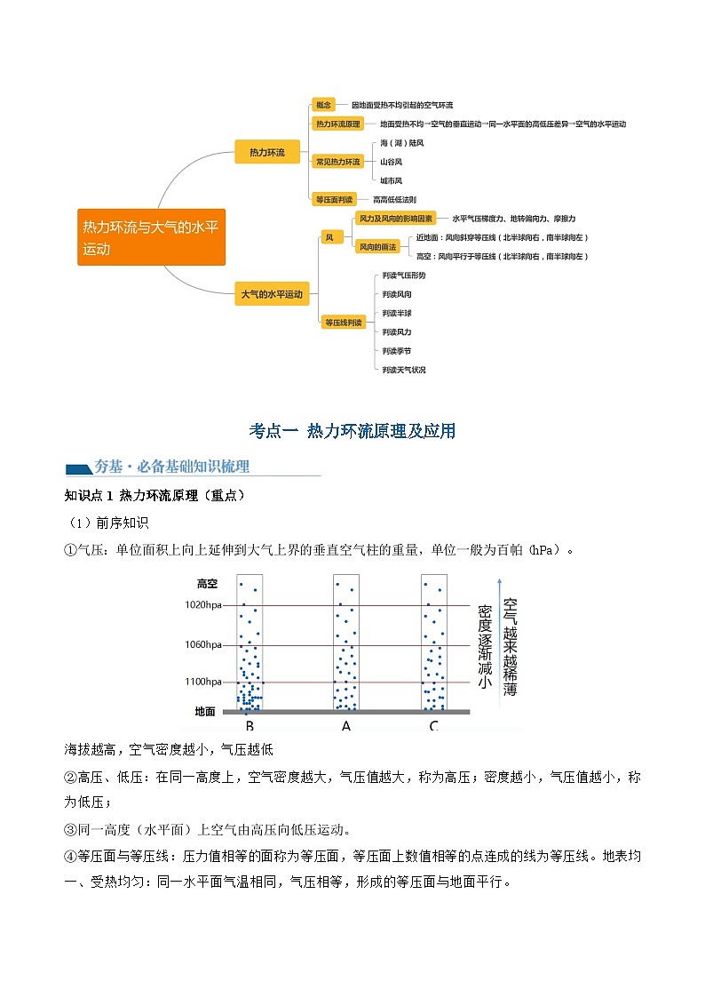 第07讲 热力环流与大气的水平运动（讲义）-备战2024年高考地理一轮复习精品课件+讲义+练习（新教材新高考）02
