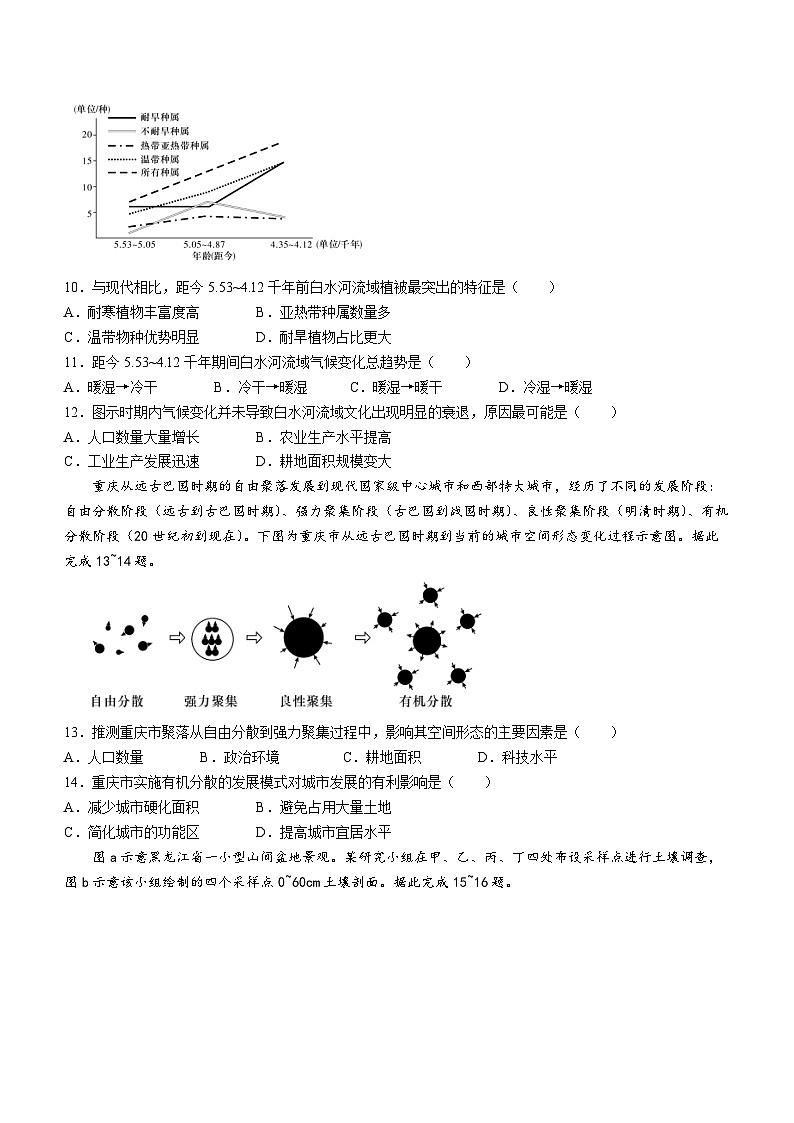 2024长沙长郡中学高二上学期期末考试地理含解析第3页