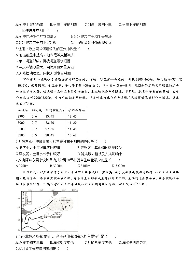 2024新乡高二上学期期末测试地理含解析02