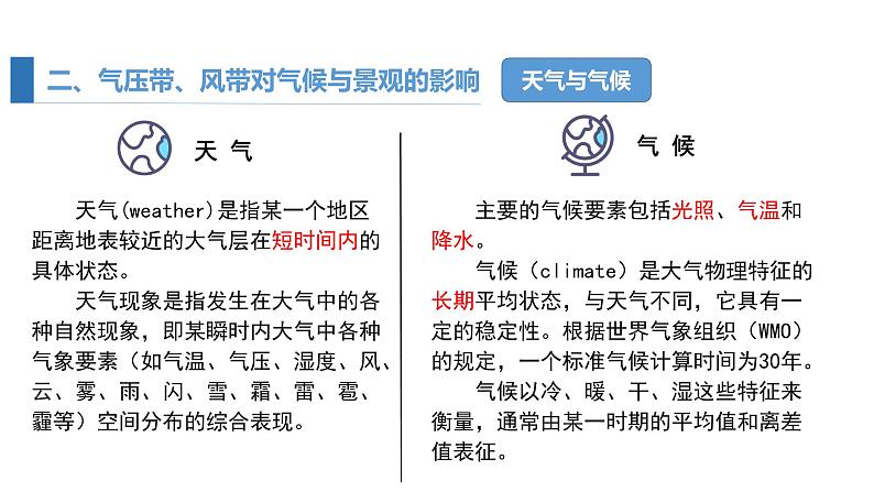 3.2 课时2 气压带、风带与气候   课件（含视频）高二地理鲁教版（2019）选择性必修第一册04